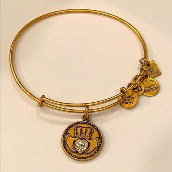 Alex and Ani claddagh gold tone adjustable charm - Picture 1 of 6